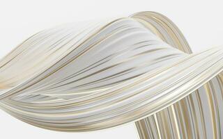 Abstract flowing curve lines, 3d rendering. photo