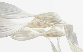 Abstract flowing curve lines, 3d rendering. photo