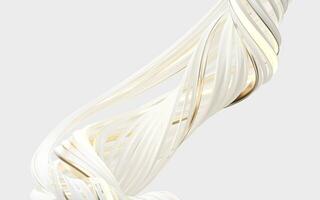 Abstract flowing curve lines, 3d rendering. photo