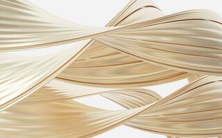 Abstract flowing curve lines, 3d rendering. photo