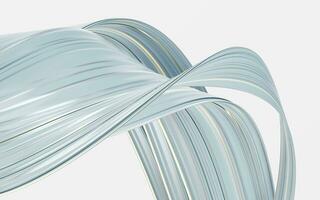 Abstract flowing curve lines, 3d rendering. photo