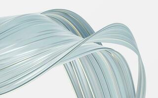 Abstract flowing curve lines, 3d rendering. photo