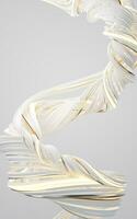 Abstract flowing curve lines, 3d rendering. photo