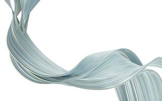 Abstract flowing curve lines, 3d rendering. photo