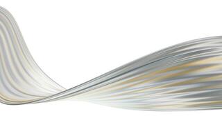 Abstract flowing curve lines, 3d rendering. photo