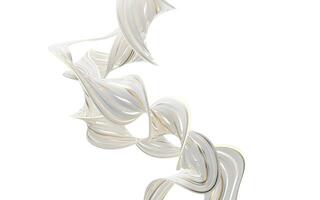 Abstract flowing curve lines, 3d rendering. photo