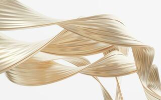 Abstract flowing curve lines, 3d rendering. photo