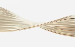 Abstract flowing curve lines, 3d rendering. photo