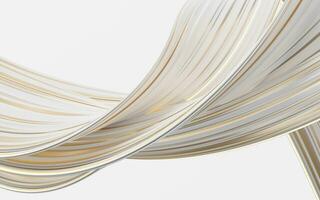 Abstract flowing curve lines, 3d rendering. photo