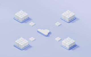 Cloud computing concept, 3d rendering. photo