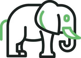 Elephant Icon Image. vector