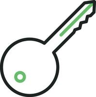 Door Key Icon Image. vector