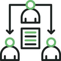 Delegating Task Icon Image. vector