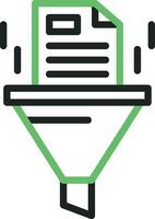 Data Filtering System Icon Image. vector