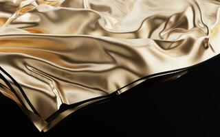 Flowing wave multilayer background, 3d rendering. photo