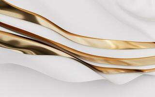 Flowing wave multilayer background, 3d rendering. photo