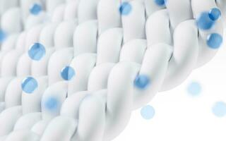Wave cloth with cleaning water bubble, 3d rendering. photo