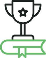 Book Award Icon Image. vector