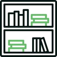Book Shelves Icon Image. vector