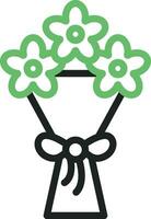 Bouquet Icon Image. vector