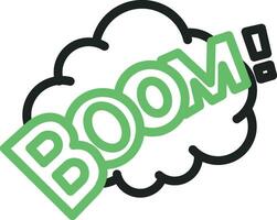 Boom Bubble Icon Image. vector