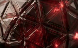 Abstract triangle shape geometry, 3d rendering. photo