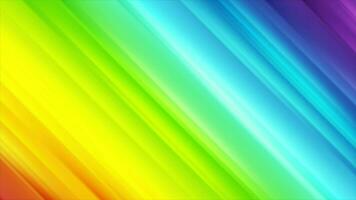 Colorful rainbow smooth stripes abstract tech motion graphic design. Seamless looping. Video animation Ultra HD 4K 3840x2160