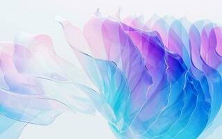 Gradient multilayer glass background, 3d rendering. photo