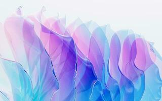 Gradient multilayer glass background, 3d rendering. photo