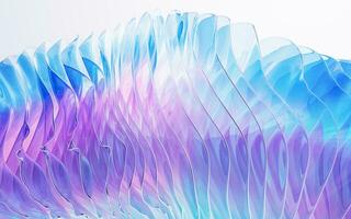 Gradient multilayer glass background, 3d rendering. photo