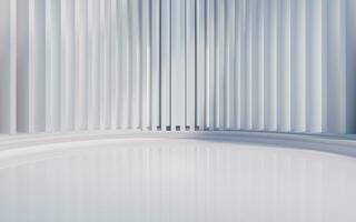 Empty ground with creative geometric structure background, 3d rendering. photo