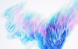 Gradient multilayer glass background, 3d rendering. photo