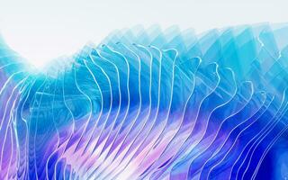 Gradient multilayer glass background, 3d rendering. photo
