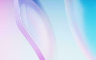 Gradient transparent geometry background, 3d rendering. photo