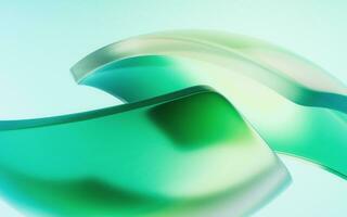 Gradient transparent geometry background, 3d rendering. photo