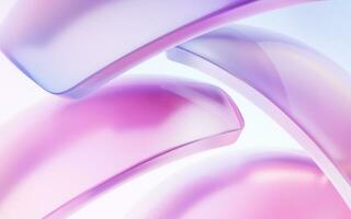 Gradient transparent geometry background, 3d rendering. photo