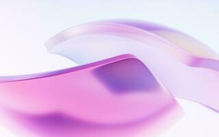 Gradient transparent geometry background, 3d rendering. photo