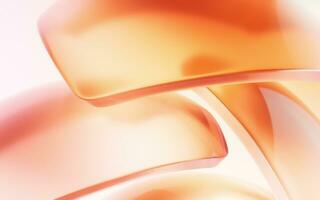 Gradient transparent geometry background, 3d rendering. photo