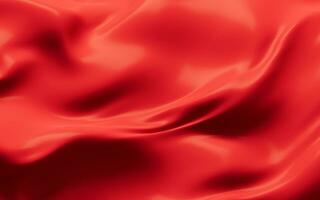 Flowing red cloth background, 3d rendering. photo