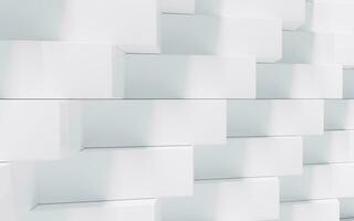Abstract cube structure, 3d rendering. photo