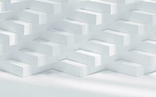 Abstract cube structure, 3d rendering. photo