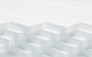 Abstract cube structure, 3d rendering. photo