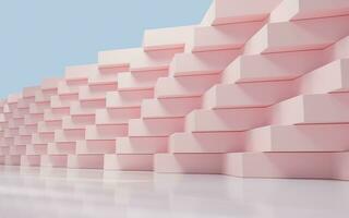 Abstract cube structure, 3d rendering. photo