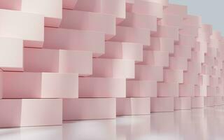 Abstract cube structure, 3d rendering. photo