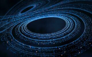 Flowing digital lines background, 3d rendering. photo