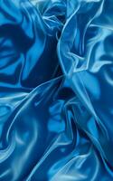 Smooth wave cloth background, 3d rendering. photo