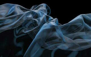 Smooth wave cloth background, 3d rendering. photo