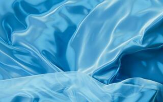 Smooth wave cloth background, 3d rendering. photo