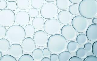 Transparent glass bubbles background, 3d rendering. photo