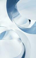 Abstract twist curve geometry, 3d rendering. photo